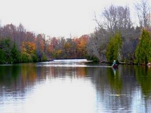 Canoeing in Fall